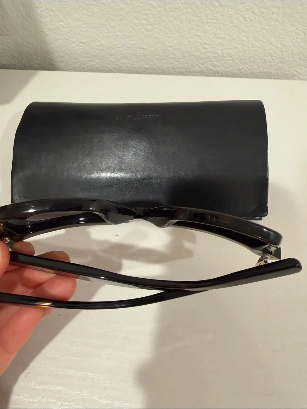Saint Laurent Oversized Black Square Sunglasses